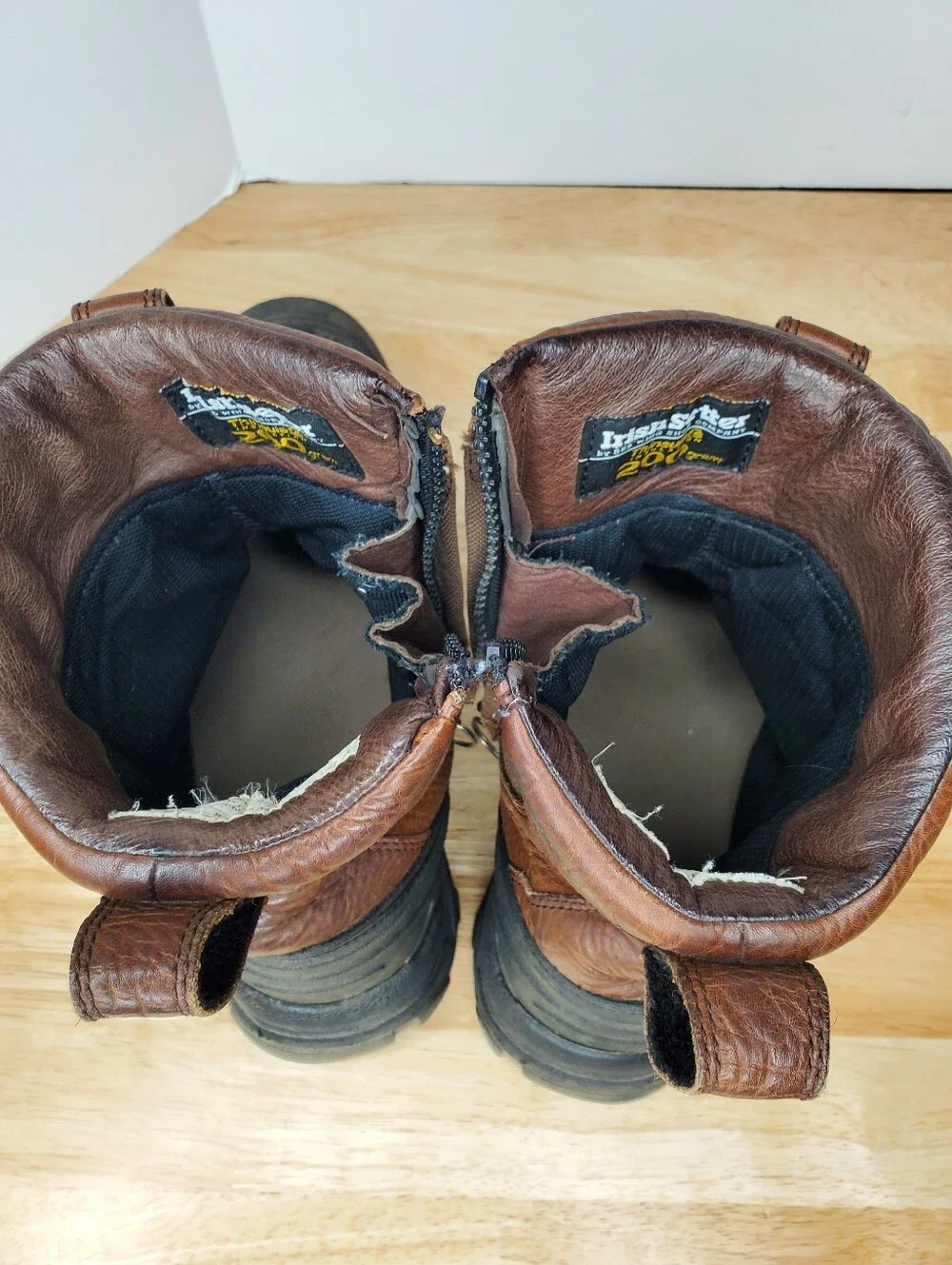 Irish Setter Red Wing Snow Ridge Winter Boots Mens Size 11 EE Brown Side Zip